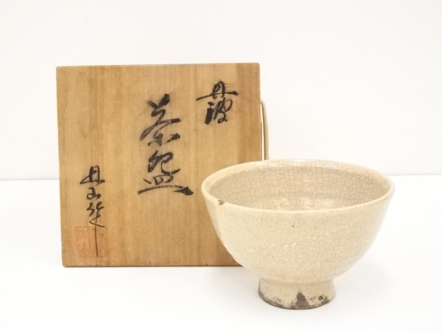 JAPANESE TEA CEREMONY / TANBA WARE TEA BOWL CHAWAN /